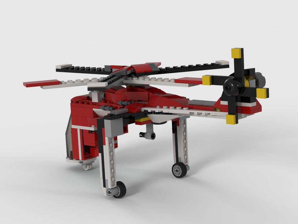 LEGO MOC-171897 31047 Sikorsky S-64 Skycrane Heavy Lift Cargo ...