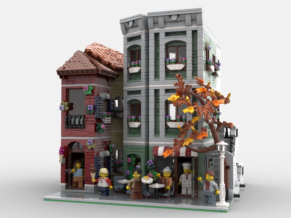 LEGO MOC Narrow European Streets by Mattysek289 | Rebrickable - Build ...