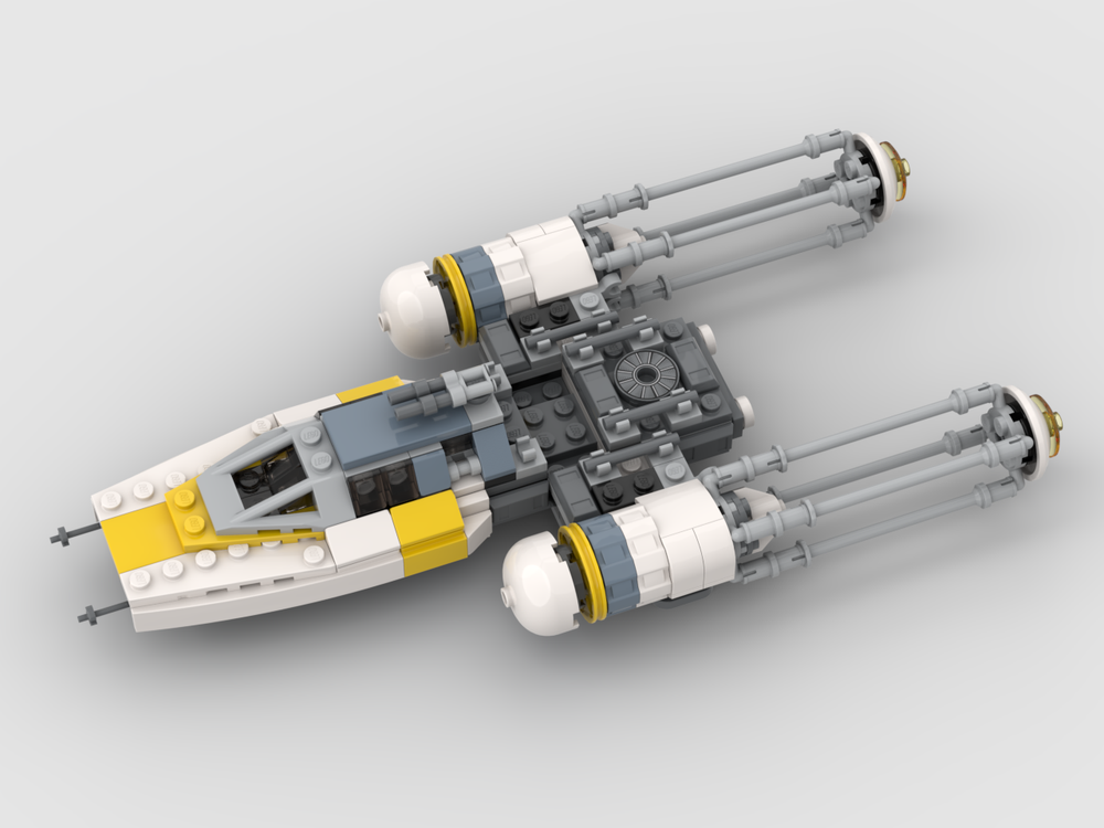 LEGO MOC 75365 Mini Y-Wing Mod by Yunoh | Rebrickable - Build with LEGO