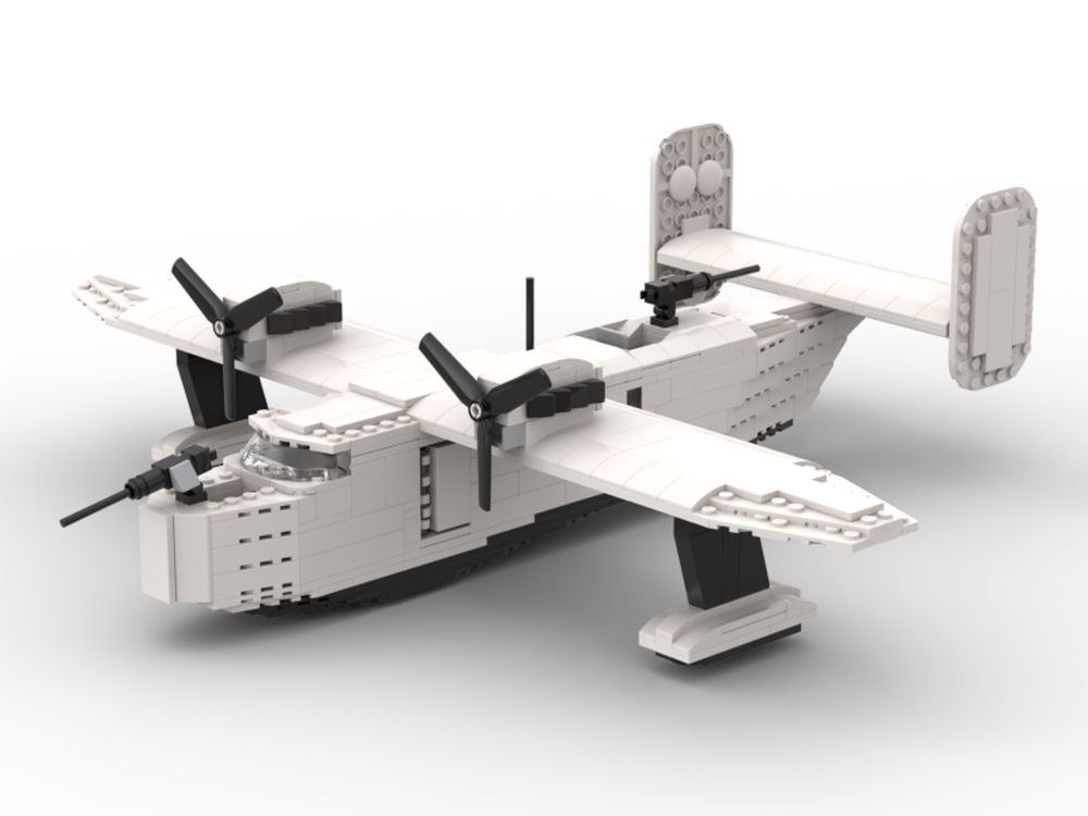 LEGO MOC 172141 Flying Boat By SkyBlueAviator Rebrickable Build 