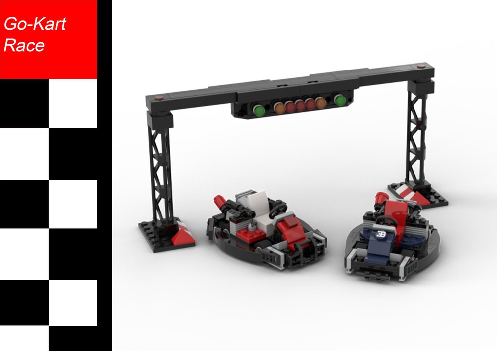 LEGO MOC Go Kart Race by Blake_Hogan | Rebrickable - Build with LEGO