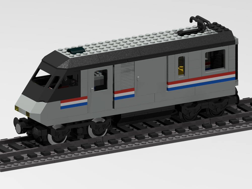 LEGO MOC Metroliner 4558/10001 Power Functions or Powered Up Mod by Rebrickable - Build with