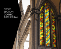LEGO MOC-172185 Gothic Cathedral- Cross Section | Minifigure Scale