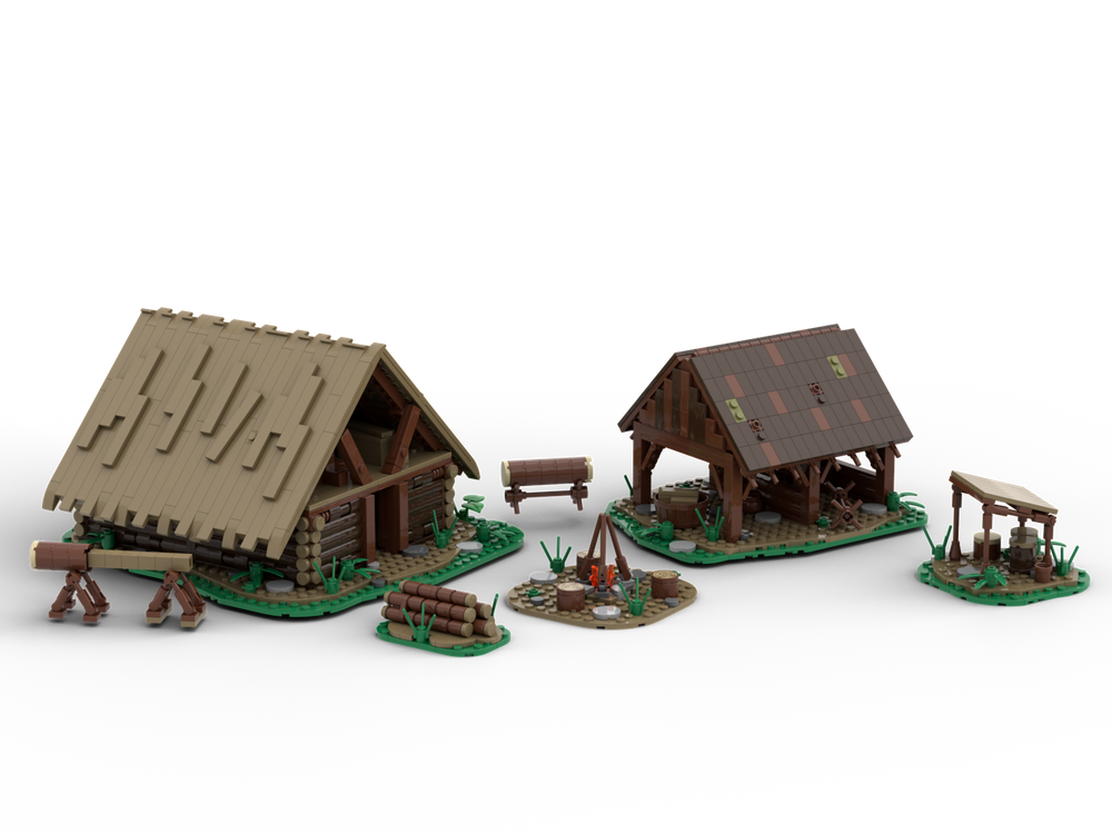 LEGO MOC Medieval Logging Camp by TimBricks99 | Rebrickable - Build ...