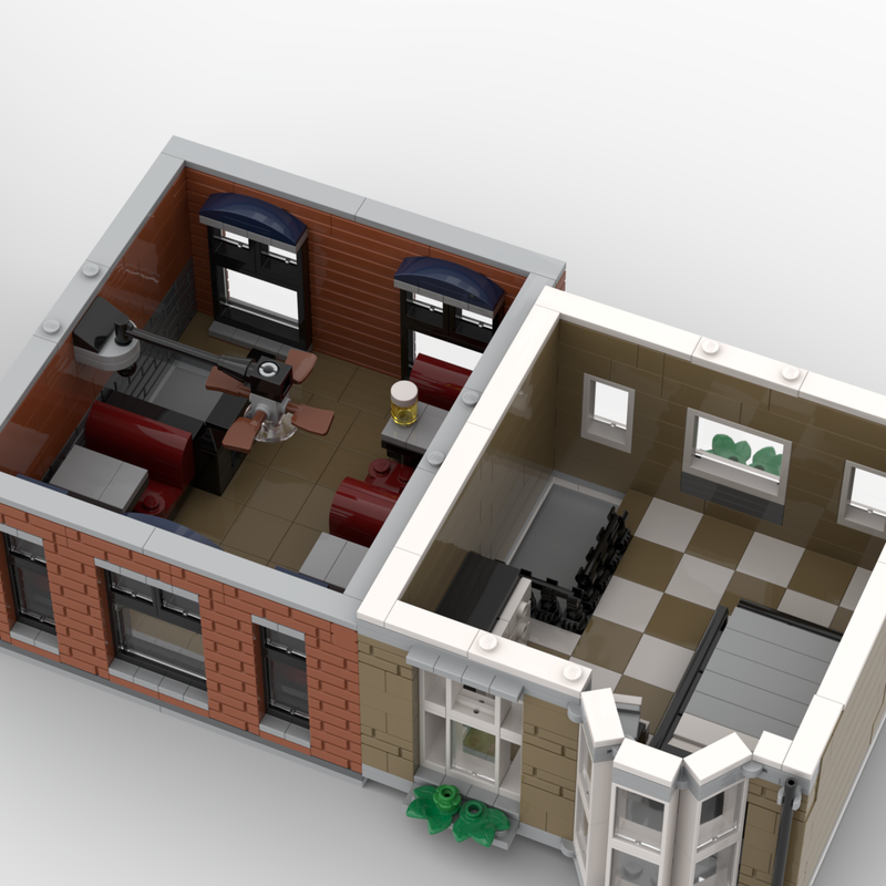 LEGO MOC BAR AND BILLIARDS + APARTMENT by NEW-YORK CITY | Rebrickable ...