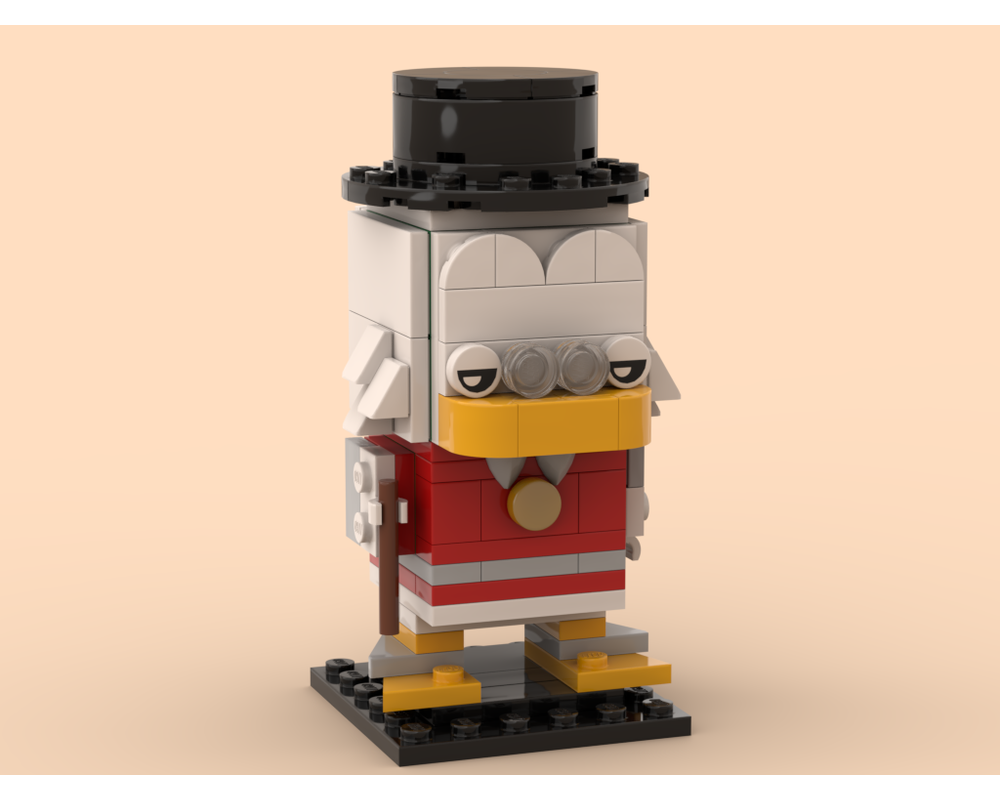 LEGO MOC Scrooge McDuck Brickheadz by arvidst4 | Rebrickable - Build ...