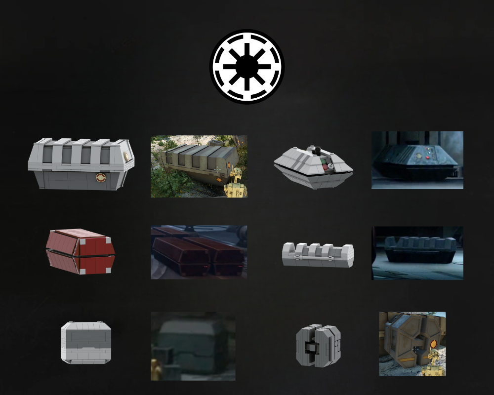 LEGO MOC Galactic Republic Crates, Containers & Structures by freddiebricksmocs Rebrickable