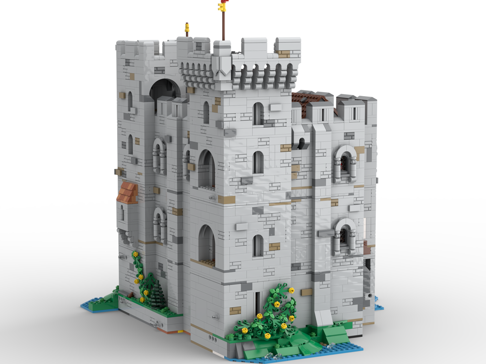 LEGO MOC Modular Norman Keep Main part by evilMedieval | Rebrickable ...