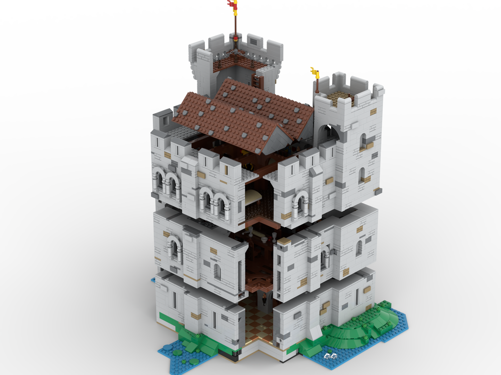 LEGO MOC Modular Norman Keep Main part by evilMedieval | Rebrickable ...