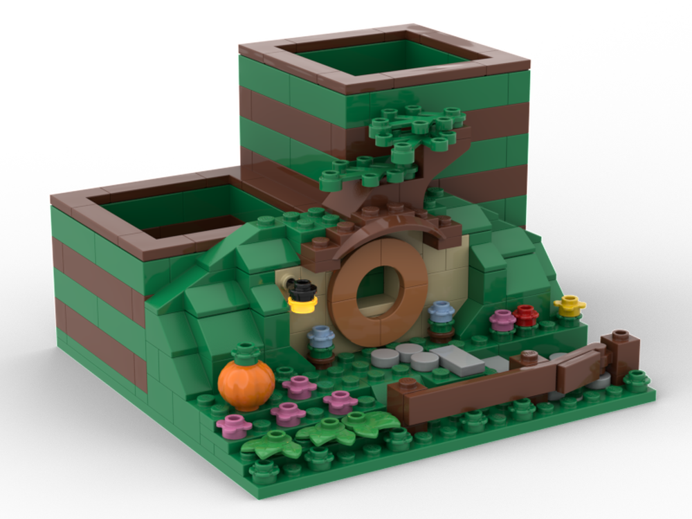 LEGO MOC Pencil Holder LOTR Square by 03janedoe Rebrickable Build