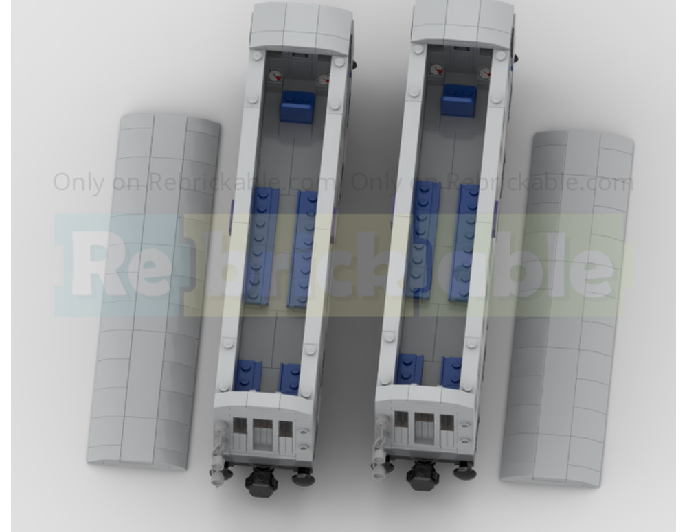 LEGO MOC-172552 CTA 5000 Series 2-Carriage Chicago L Train - Dummy ...
