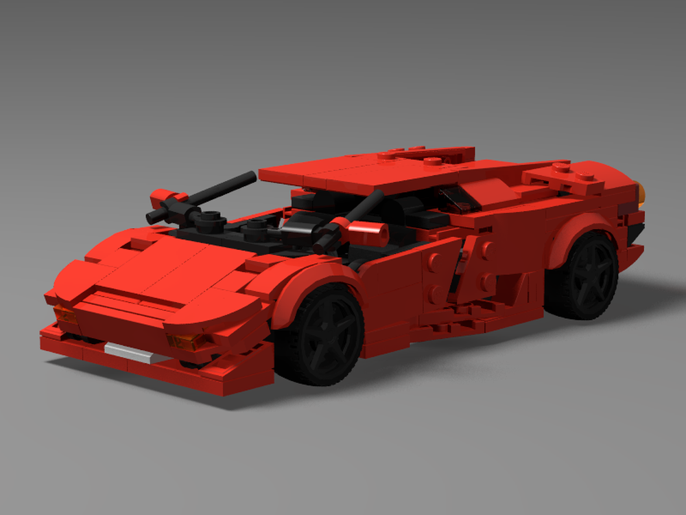 LEGO MOC Lamborghini Diablo VT 1991 SV SE 30 V2 By Oxiebricks Rebrickable Build With LEGO