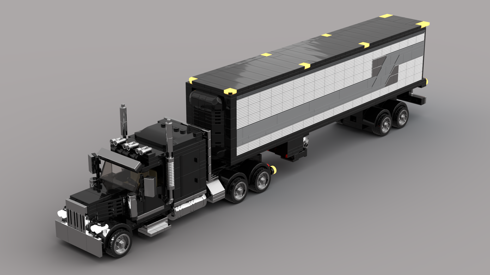 LEGO MOC Peterbilt 379 Semi Truck with Trailer - Minifig Scale by Yanix ...