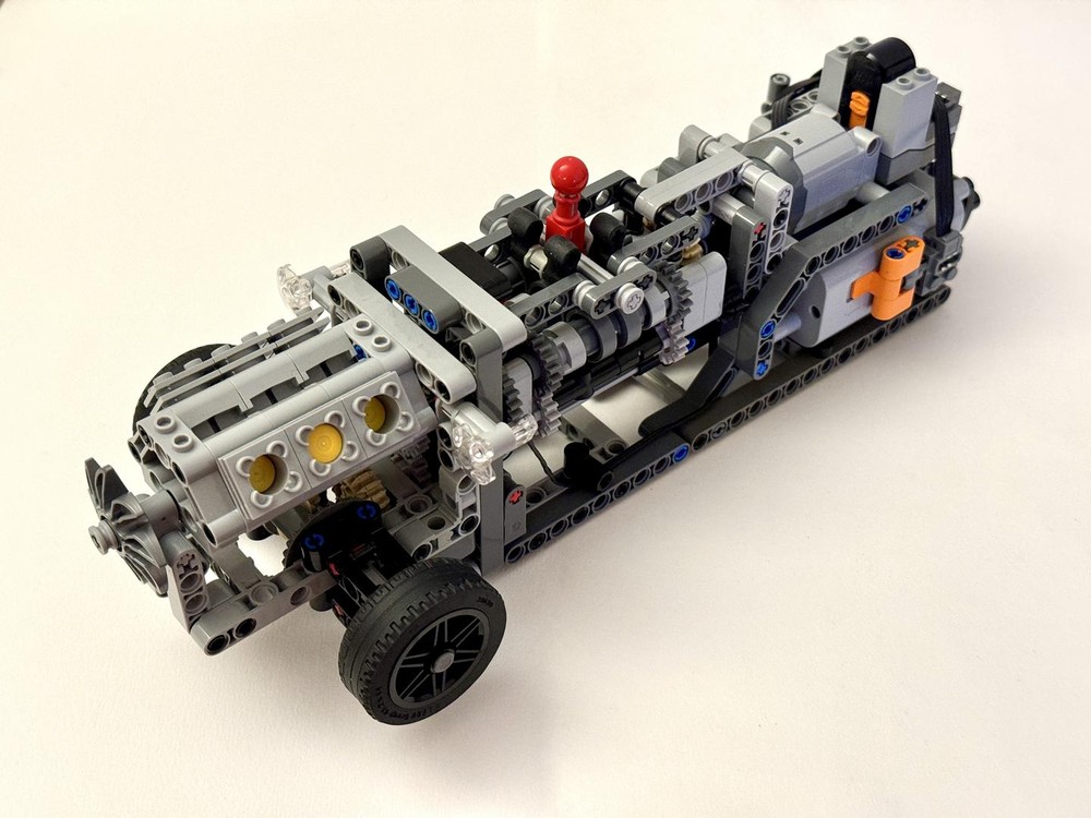 LEGO MOC Car Drivetrain & Gearbox Module by Celeri Rebrickable Build with LEGO