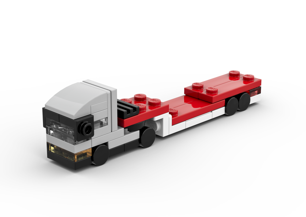 LEGO MOC Micro Low Bed Trailer Truck by The Bobby Brix Channel ...