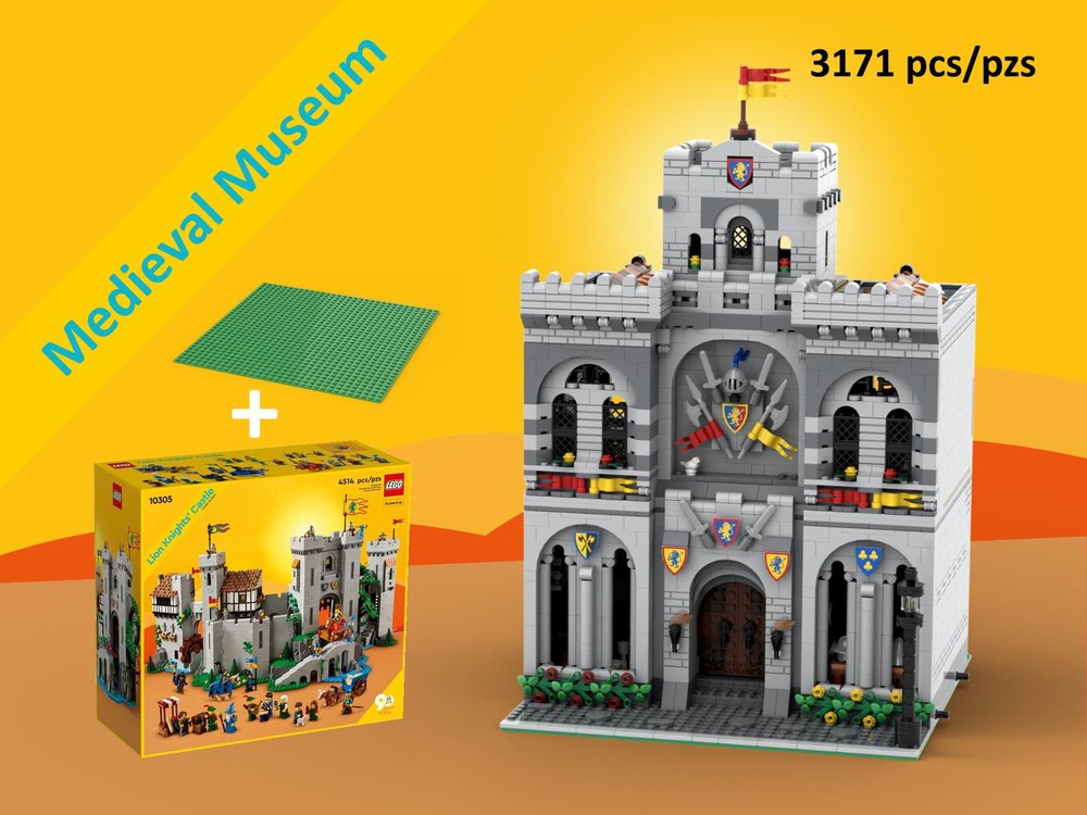 LEGO MOC The Completed Lion Knight's Castle, a 10305 expansion by
