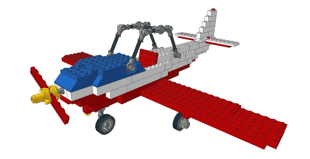 LEGO MOC Old School Small Plane by sgore | Rebrickable - Build with LEGO