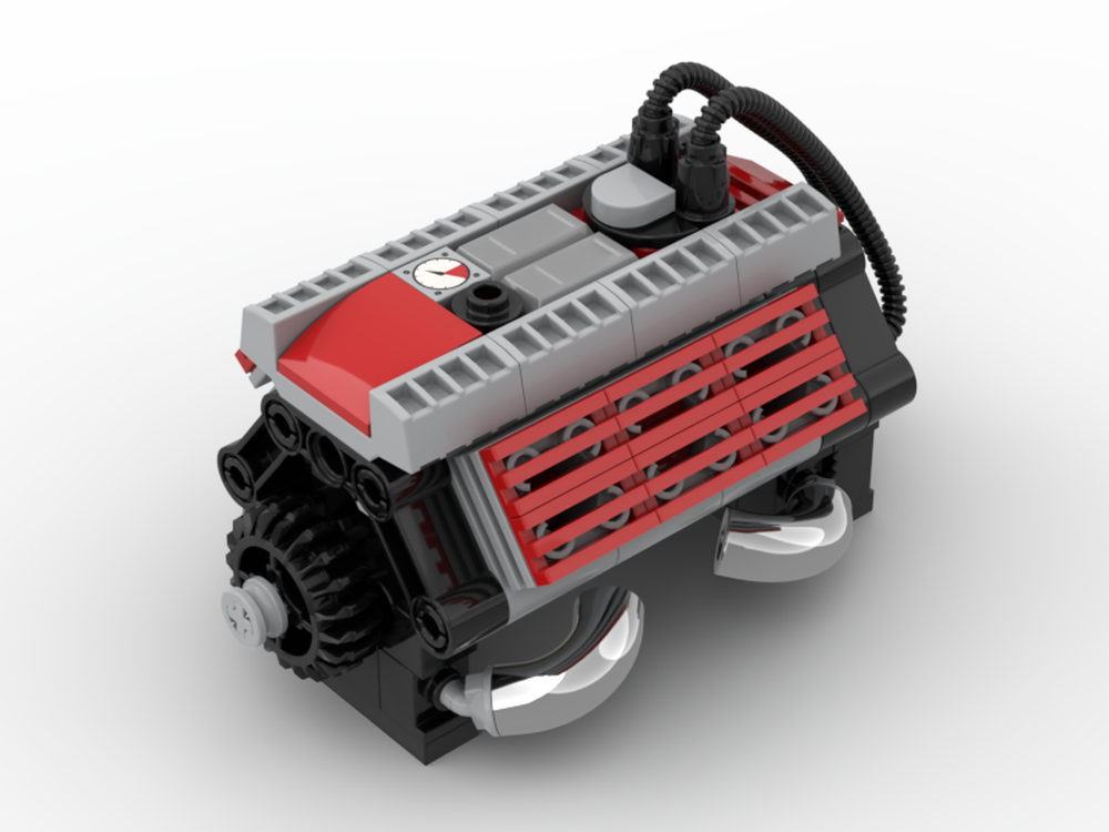 LEGO MOC Displayable V6 engine by MasterCarBuilde | Rebrickable - Build ...