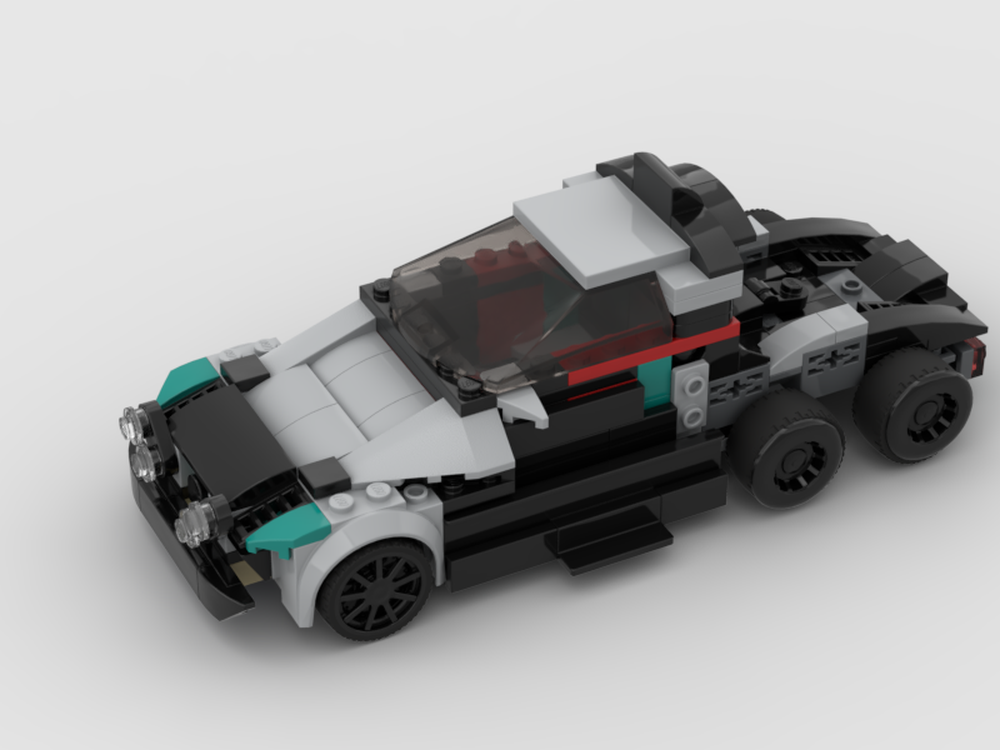 LEGO MOC Mercedes Futuristic 6-wheeler EV Trator Trailer Truck by ...