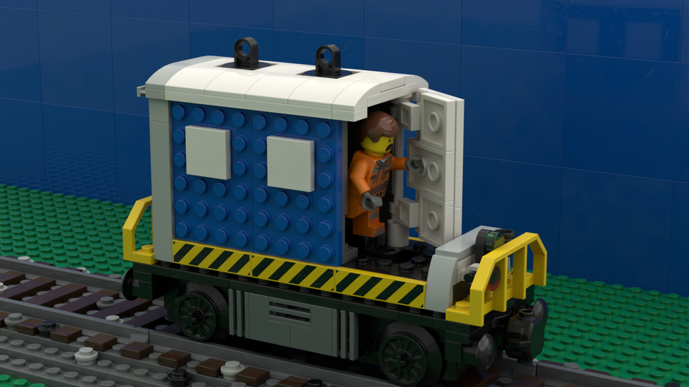 LEGO MOC Chemical toilet wagon (Portaloo, Porta-Potty, Dixi