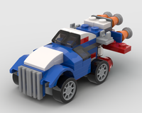 Quad rocket booster car