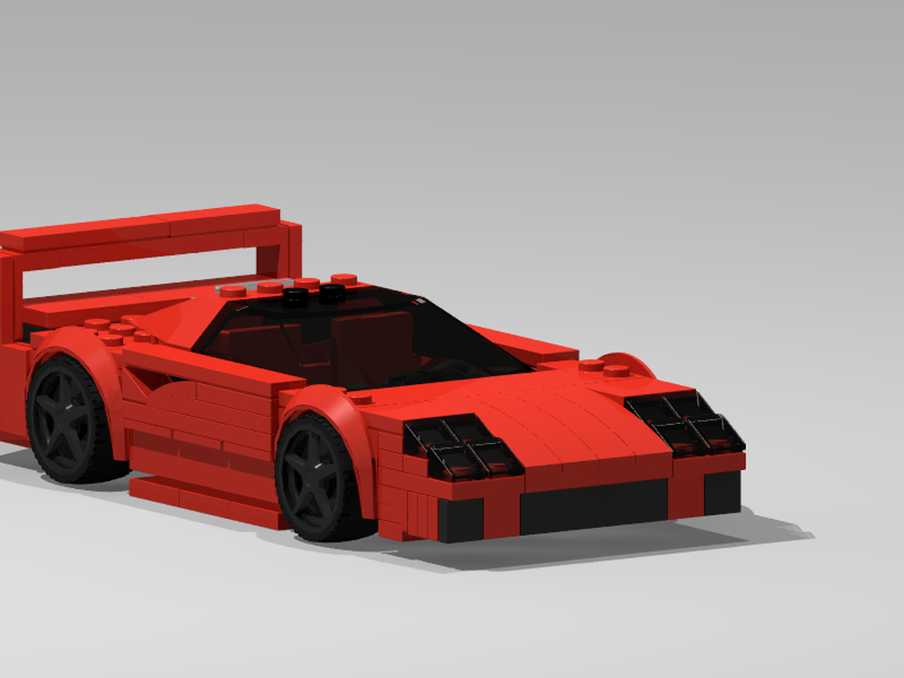 LEGO MOC Ferrari F40 by wonderbrickz | Rebrickable - Build with LEGO