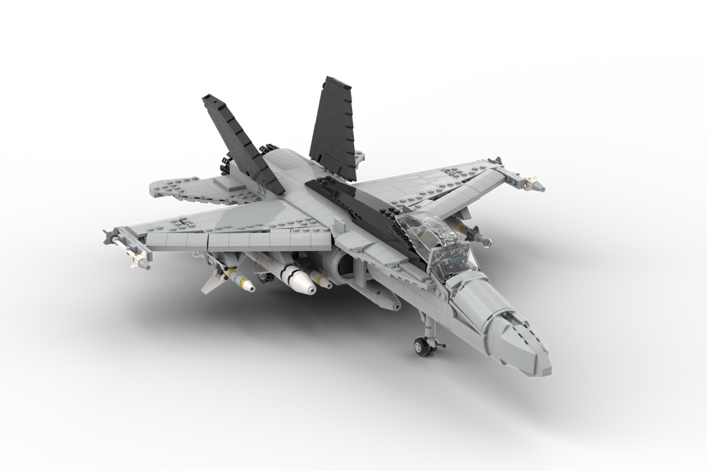 LEGO MOC F-18 by Paulmanaitor | Rebrickable - Build with LEGO