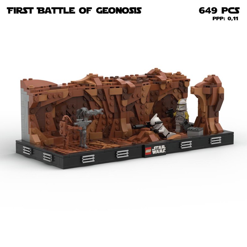 LEGO MOC First Battle Of Geonosis Diorama By