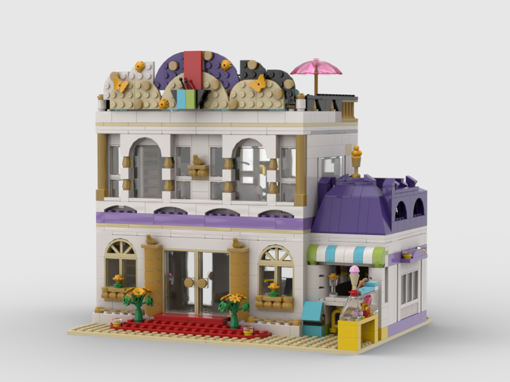 LEGO MOC Restaurant and Icecream parlor, Alternate build of Lego41101 ...