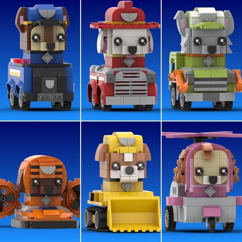 LEGO MOC Paw Patrol Brickheadz Collection Bundle by DrBrickheadz ...