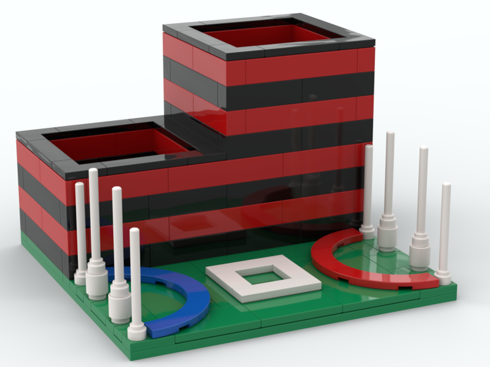 LEGO MOC Pencil Holder AFL Essendon by 03janedoe Rebrickable Build