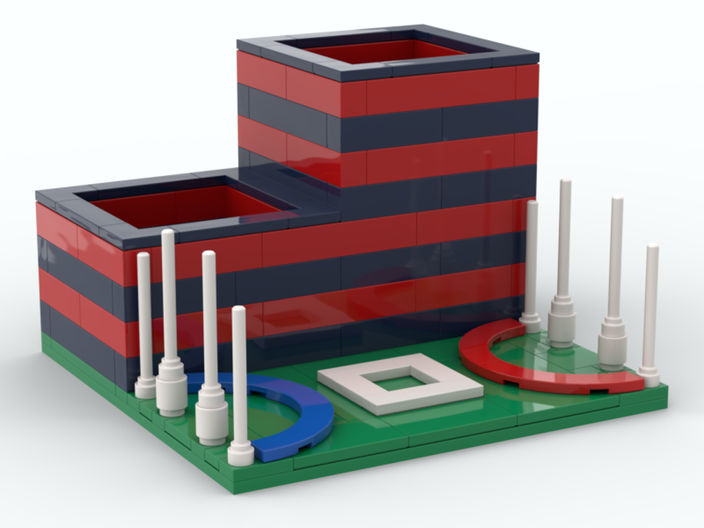 LEGO MOC Pencil Holder AFL Melbourne by 03janedoe Rebrickable Build