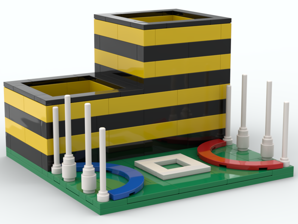 LEGO MOC Pencil Holder AFL Richmond by 03janedoe Rebrickable Build