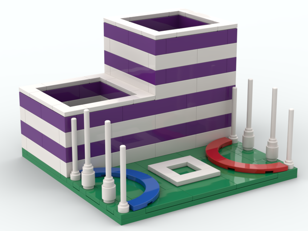 LEGO MOC Pencil Holder AFL Fremantle Dockers by 03janedoe Rebrickable