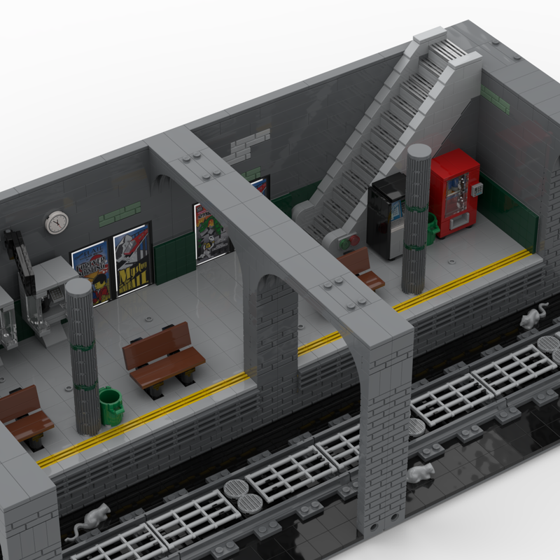 LEGO MOC underground metro station 2 by LEGO-NEW-YORK | Rebrickable ...