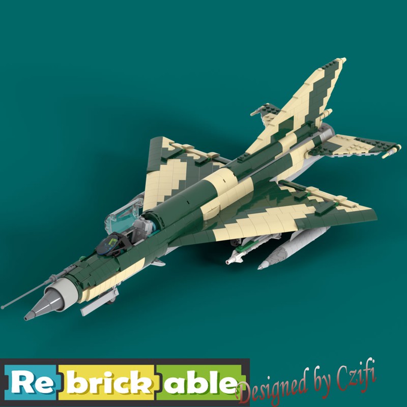 LEGO MOC MIG 21 Bis Fischbed L by Czifi Rebrickable Build with LEGO