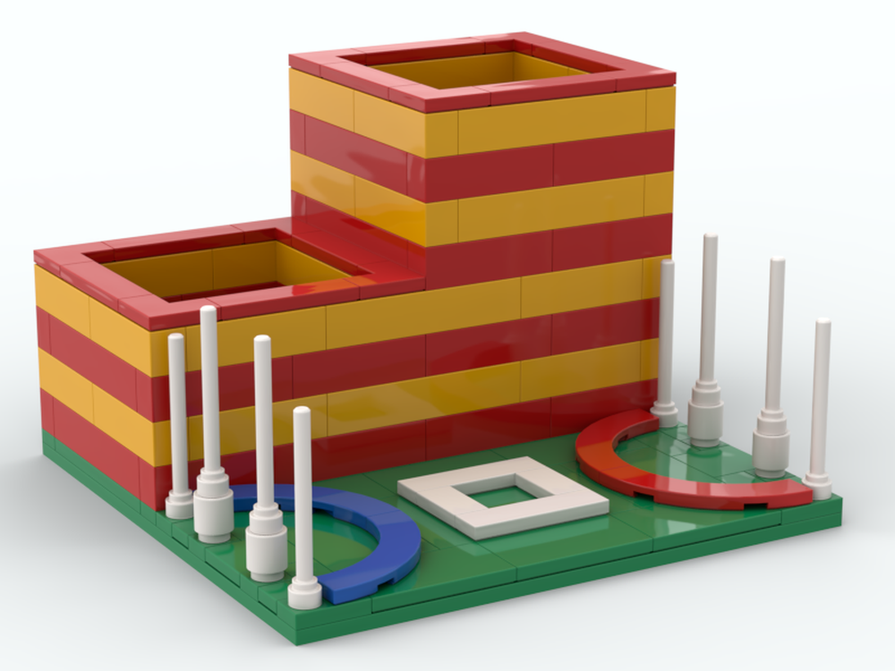 LEGO MOC Pencil Holder AFL Gold Coast Suns by 03janedoe Rebrickable