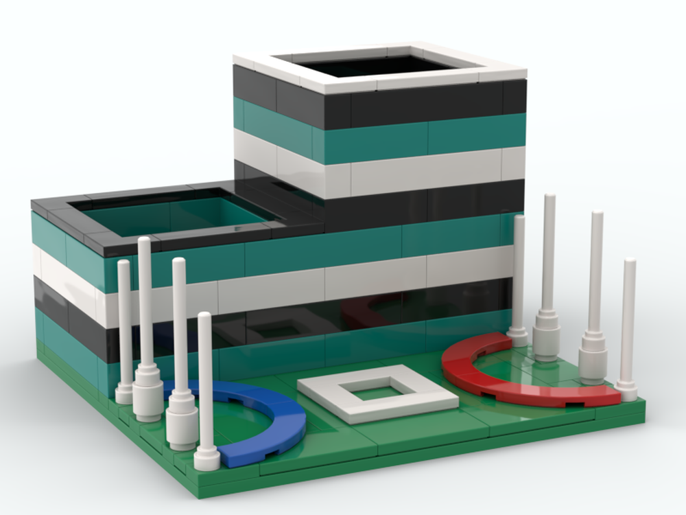 LEGO MOC Pencil Holder AFL Port Adelaide by 03janedoe Rebrickable