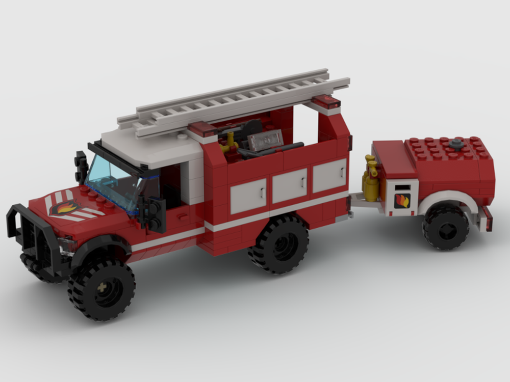 Lego fire utility online truck