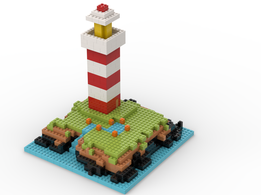 LEGO MOC 11030 - Black Rock Lighthouse by Stoeptegel | Rebrickable ...