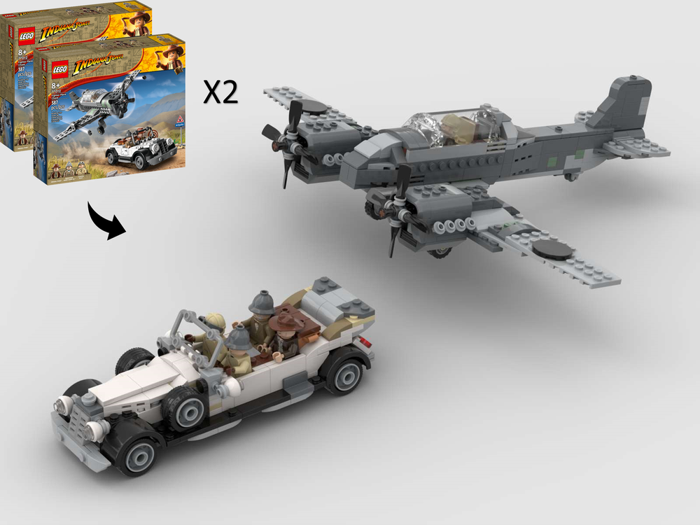 Lego Moc Mercedes-benz 770 And Messerschmitt Heavy Fighter - Alternate 