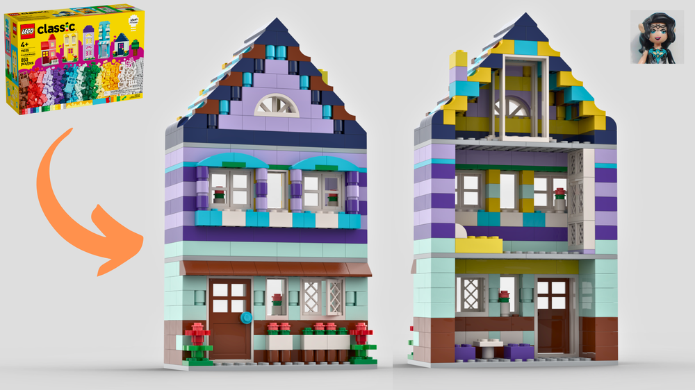 LEGO MOC 11035 Doll house by Lenarex | Rebrickable - Build with LEGO