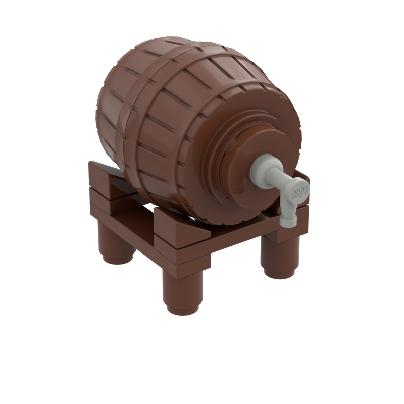 LEGO MOC Lego medieval Beer barrel by Tom designs | Rebrickable - Build ...