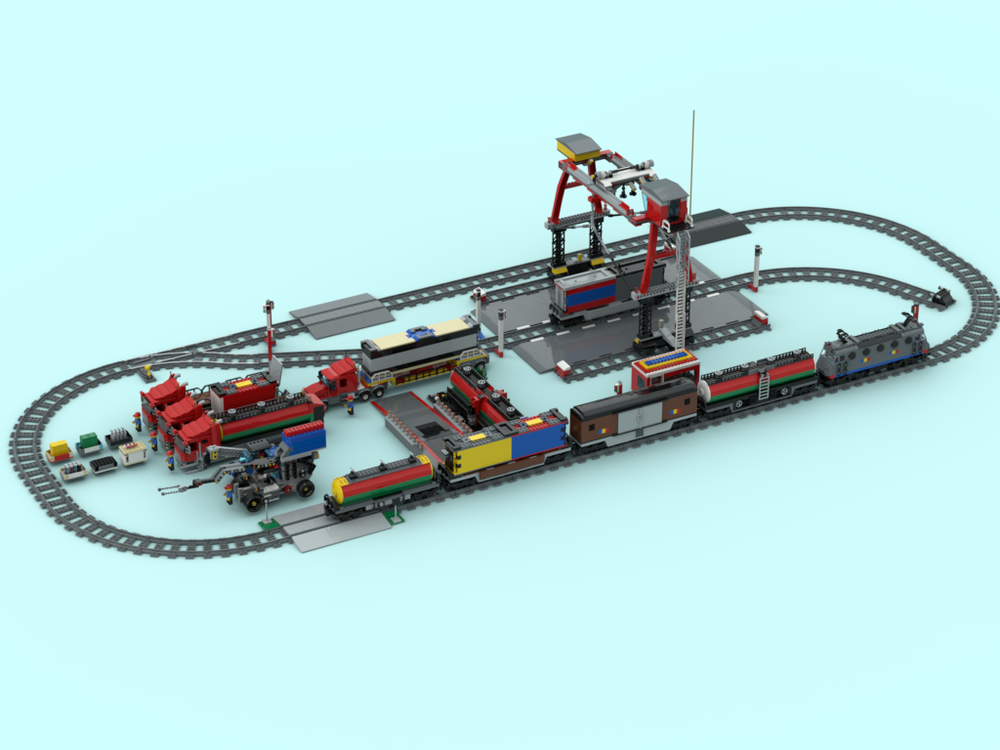 LEGO MOC Romanian Cargo Train by bo.bricks | Rebrickable - Build