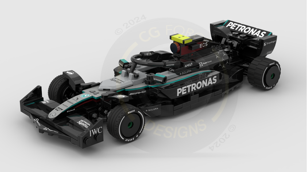 LEGO MOC F1 Mercedes W15 by CGForceDesigns | Rebrickable - Build with LEGO