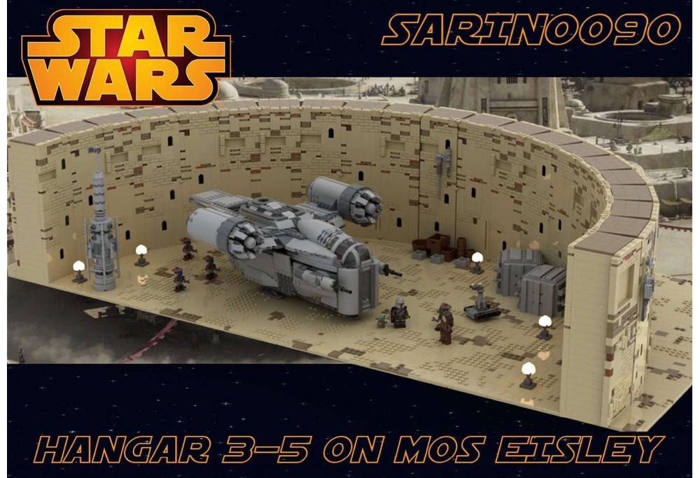 LEGO MOC SW - Hangar 3-5 on Mos Eisley by Sarinoo90 | Rebrickable