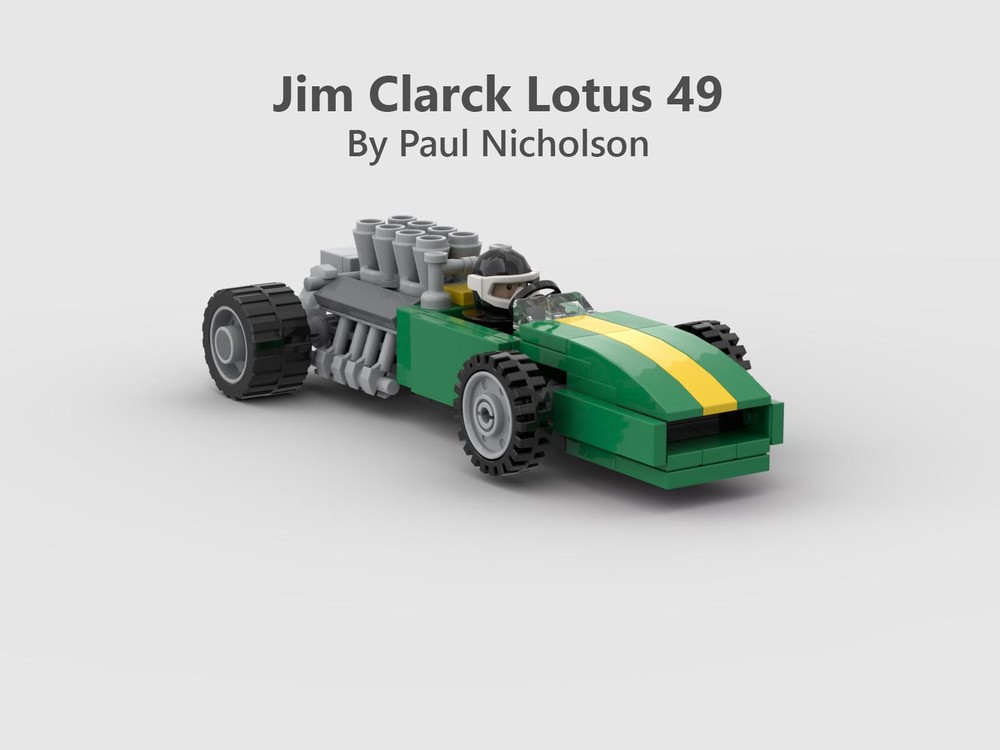 60's F1 Car Lego Instructions LEGO MOC Jim Clark's Lotus 49