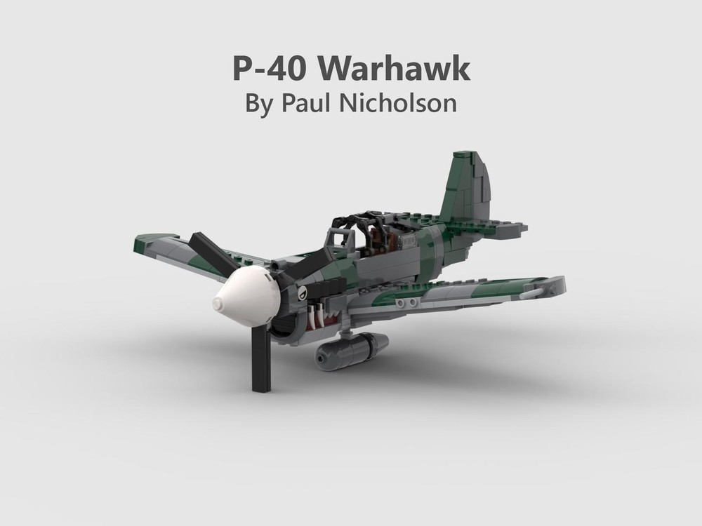 LEGO MOC-174199 Curtiss P-40 Warhawk (Tomahawk) (Kittyhawk) by