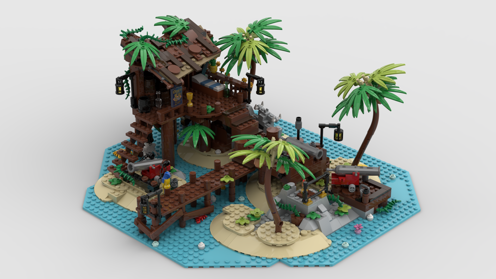 LEGO MOC Pirate Island Cabin by nithor | Rebrickable - Build with LEGO