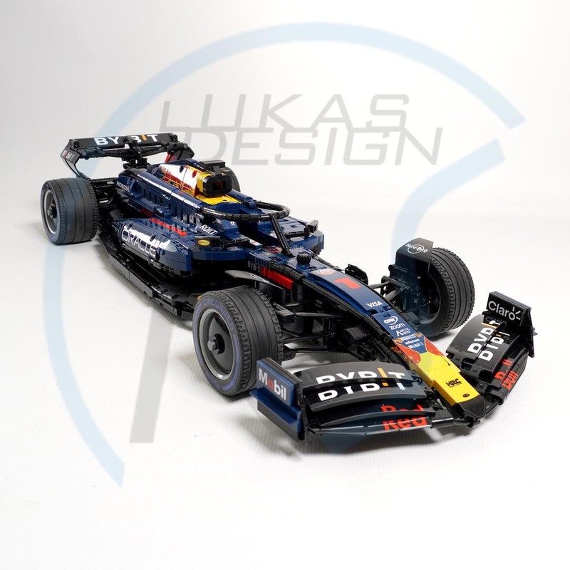 LEGO MOC Red Bull Racing F1 RB20 18 Scale by Lukas2020 Rebrickable Build with LEGO